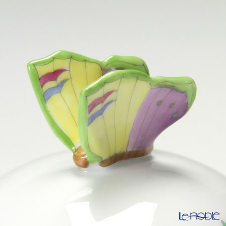 ヘレンド ヴィクトリア PDVICT2 06033-0-17 ラウンドボックス（チョウ） ブルー