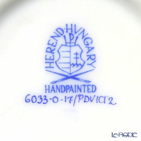 ヘレンド ヴィクトリア PDVICT2 06033-0-17 ラウンドボックス（チョウ） ブルー