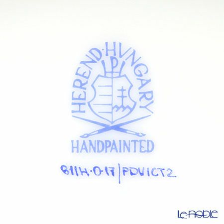 ヘレンド ヴィクトリア PDVICT2 06114-0-17 オーバルボックス（チョウ） ブルー