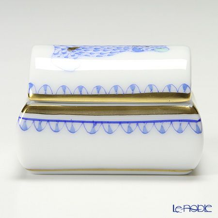 ヘレンド PVHB2-RI 06110-0-00 ボックス クマ ブルー 5×4cm