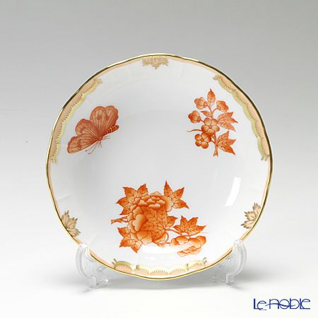 ヘレンド ヴィクトリア・ブーケ シンプル オレンジ 00704-1-00 フルーツボウル 13.5cm