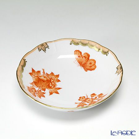 ヘレンド ヴィクトリア・ブーケ シンプル オレンジ 00704-1-00 フルーツボウル 13.5cm