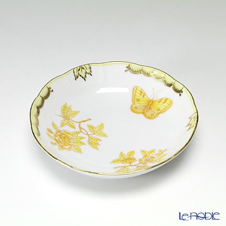 ヘレンド ヴィクトリア・ブーケ シンプル イエロー 00704-1-00 フルーツボウル 13.5cm