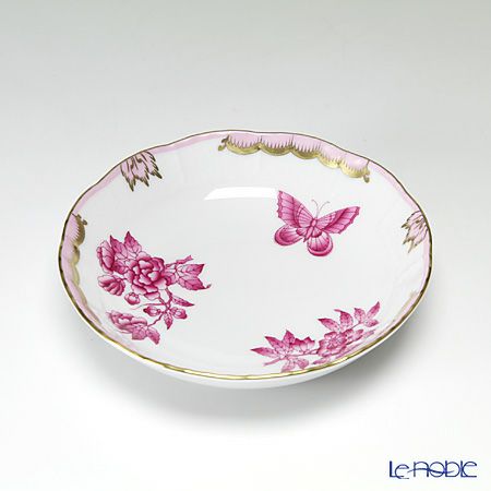 ヘレンド ヴィクトリア・ブーケ シンプル ピンク 00704-1-00 フルーツボウル 13.5cm