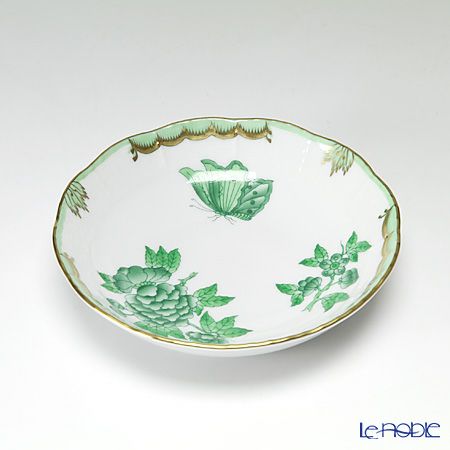 ヘレンド ヴィクトリア・ブーケ シンプル グリーン 00704-1-00 フルーツボウル 13.5cm