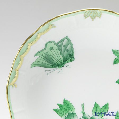 ヘレンド ヴィクトリア・ブーケ シンプル グリーン 00704-1-00 フルーツボウル 13.5cm