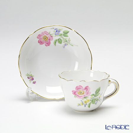マイセン（Meissen） ベーシックフラワー 040110／55300／13 ギフトミニ カップ＆ソーサー 野ばら