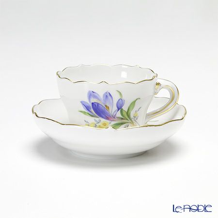 マイセン（Meissen） ベーシックフラワー 040110／55300／19 ギフトミニ カップ＆ソーサー クロッカス