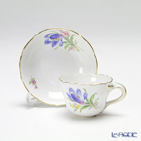 マイセン（Meissen） ベーシックフラワー 040110／55300／19 ギフトミニ カップ＆ソーサー クロッカス