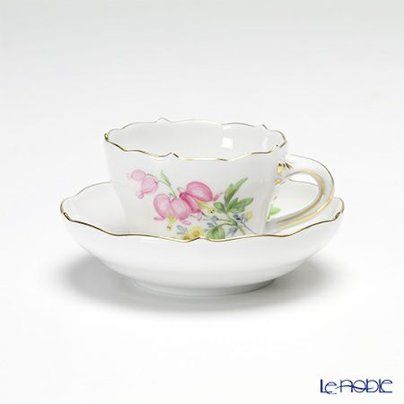 マイセン（Meissen） ベーシックフラワー 040110／55300／24 ギフトミニ カップ＆ソーサー スイートピー