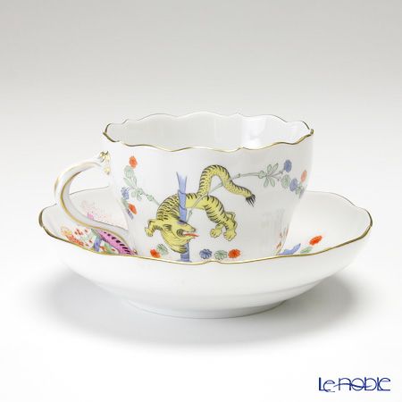 マイセン（Meissen） 色絵黄獅子文 401110／00582 コーヒーカップ＆ソーサー 200ml