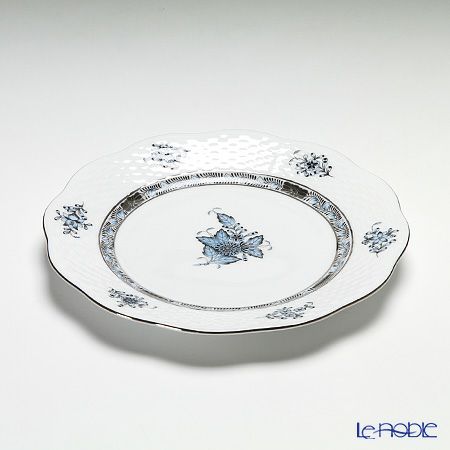 ヘレンド アポニーターコイズプラチナ 00517-0-00 プレート 19cm