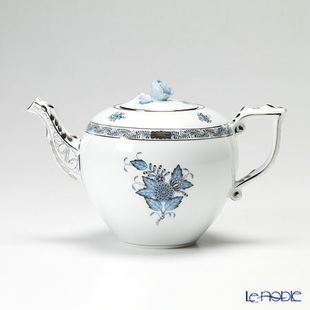 ヘレンド アポニーターコイズプラチナ 00606-0-09 ティーポット ローズ