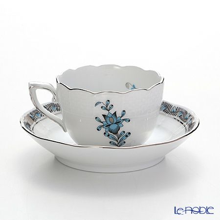 ヘレンド アポニーターコイズプラチナ 00711-0-00 モカカップ＆ソーサー 100ml