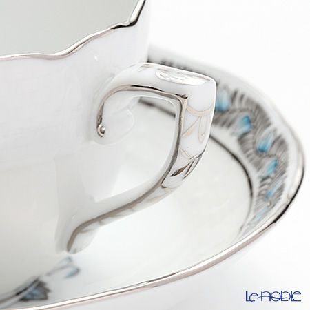 ヘレンド アポニーターコイズプラチナ 00711-0-00 モカカップ＆ソーサー 100ml