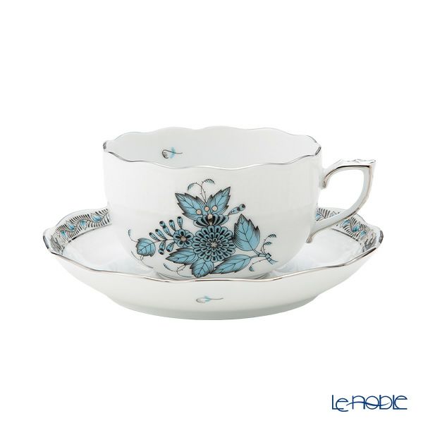 ヘレンド アポニーターコイズプラチナ 00724-0-00 ティーカップ＆ソーサー 200ml