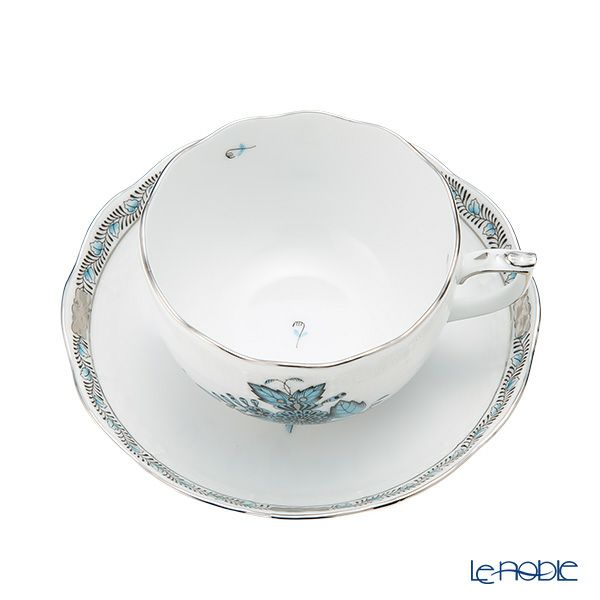 ヘレンド アポニーターコイズプラチナ 00724-0-00 ティーカップ＆ソーサー 200ml
