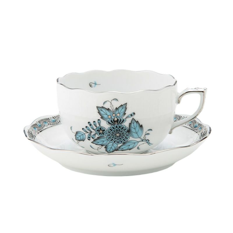 ヘレンド アポニーターコイズプラチナ 00724-0-00 ティーカップ＆ソーサー 200ml
