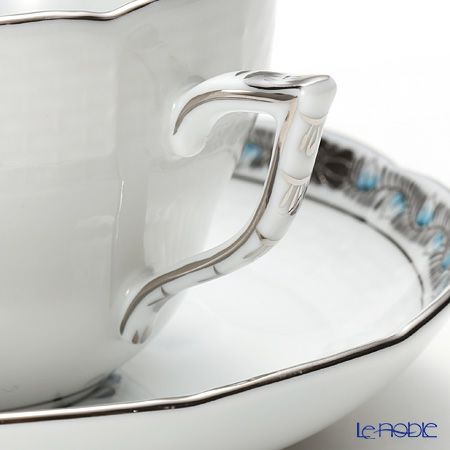 ヘレンド アポニーターコイズプラチナ 00730-0-00 ティーカップ＆ソーサー（兼用） 200ml