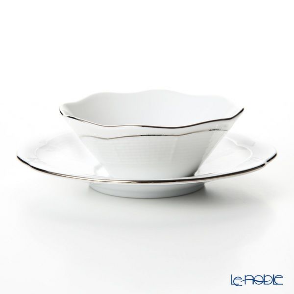 ヘレンド アポニーターコイズプラチナ 00903／902 スモールボウル／ソーサー