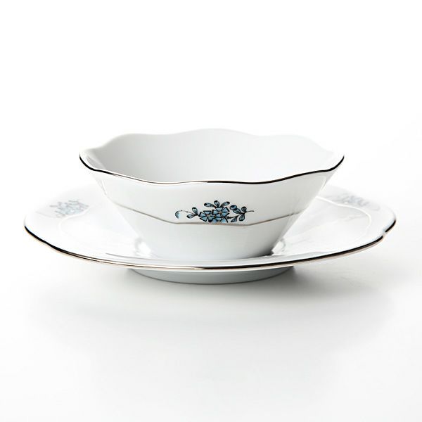 ヘレンド アポニーターコイズプラチナ 00903／902 スモールボウル／ソーサー