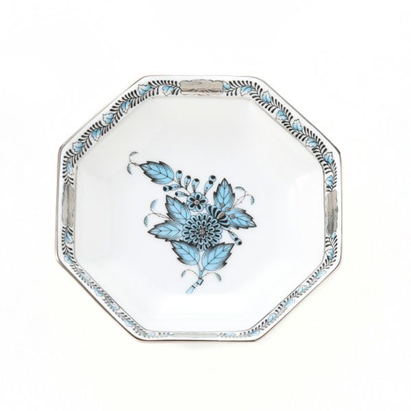 ヘレンド アポニーターコイズプラチナ ATQ3-PT 04307-1-00 小皿（オクタゴナル） 11cm