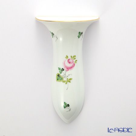 ヘレンド ウィーンのバラ シンプル ウォールベース 16cm 壁掛け用花瓶