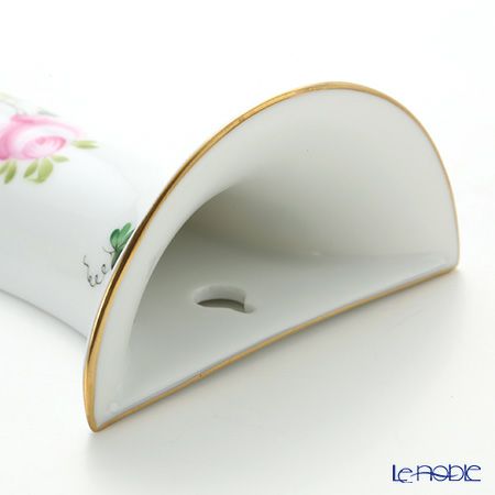 ヘレンド ウィーンのバラ シンプル ウォールベース 16cm 壁掛け用花瓶