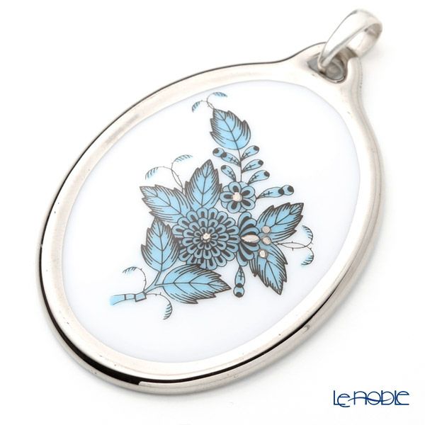 ヘレンド ペンダントトップ ATQ3-PT 08131-0-00 アポニーターコイズプラチナ 5cm