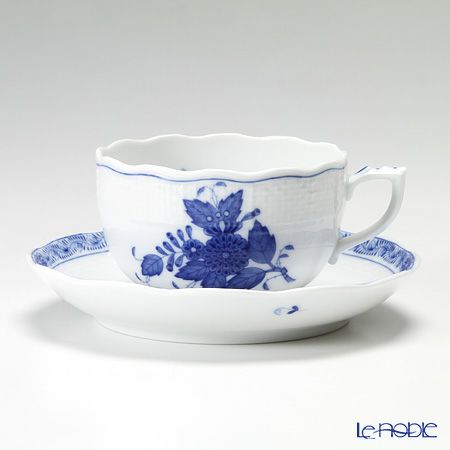 ヘレンド アポニーブルー イングレーズ 00724-0-00 ティーカップ＆ソーサー 200ml