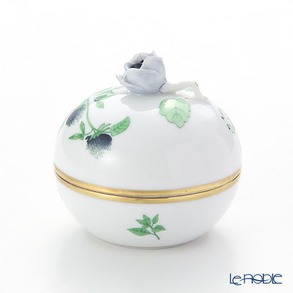 ヘレンド ハーブガーデン（イングレース） ラウンドボックス（ローズ） JDH 06033-0-09