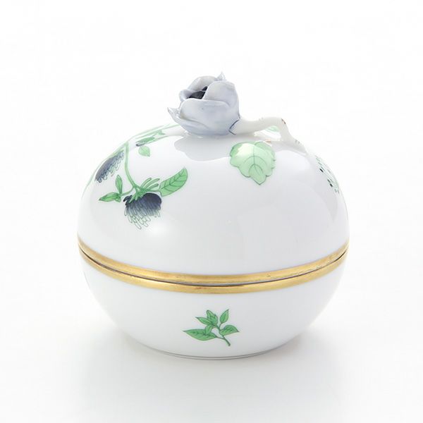 ヘレンド ハーブガーデン（イングレース） ラウンドボックス（ローズ） JDH 06033-0-09