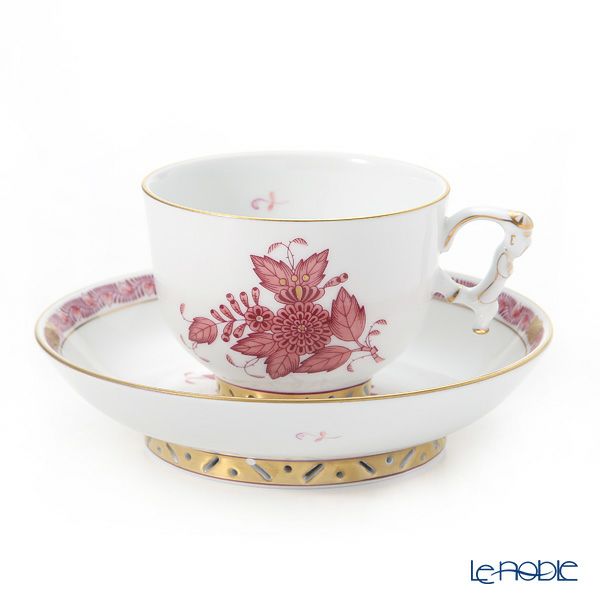 ヘレンド シノワズリ（中国趣味）アポニーモーヴ 03364-0-21 マンダリン ラージカップ＆ソーサー