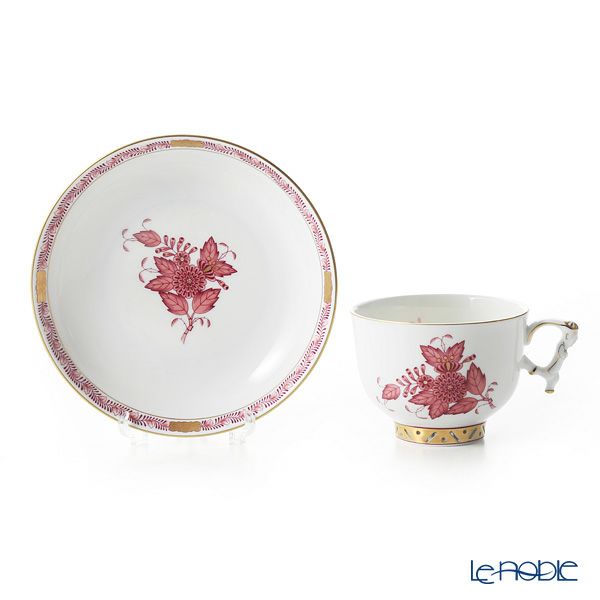 ヘレンド シノワズリ（中国趣味）アポニーモーヴ 03364-0-21 マンダリン ラージカップ＆ソーサー