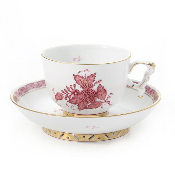 ヘレンド シノワズリ（中国趣味）アポニーモーヴ 03364-0-21 マンダリン ラージカップ＆ソーサー