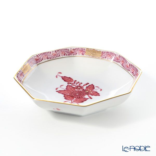 ヘレンド アポニーモーヴ 04307-1-00 小皿（オクタゴナル） 11cm