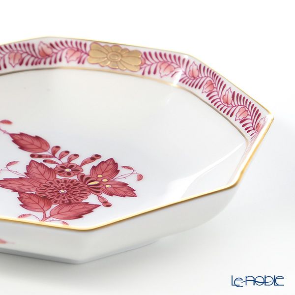 ヘレンド アポニーモーヴ 04307-1-00 小皿（オクタゴナル） 11cm