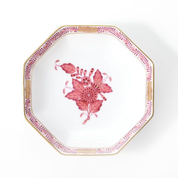 ヘレンド アポニーモーヴ 04307-1-00 小皿（オクタゴナル） 11cm