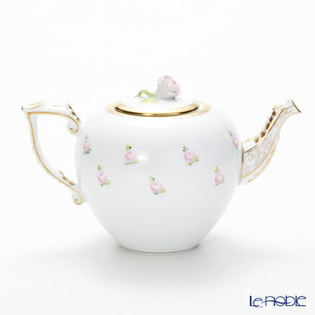 ヘレンド 朝露の小薔薇 PTRA 20606-0-09 ティーポット（ローズ） 800ml