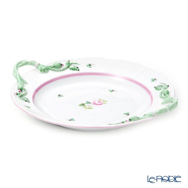 ヘレンド ウィーンのバラピンク VRH-X4 00175-0-00 丸ケーキプレート 27.5cm