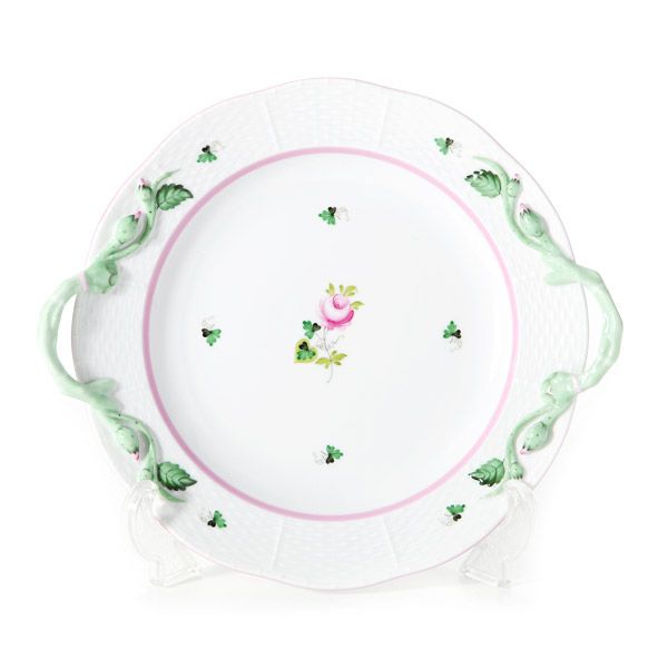 ヘレンド ウィーンのバラピンク VRH-X4 00175-0-00 丸ケーキプレート 27.5cm