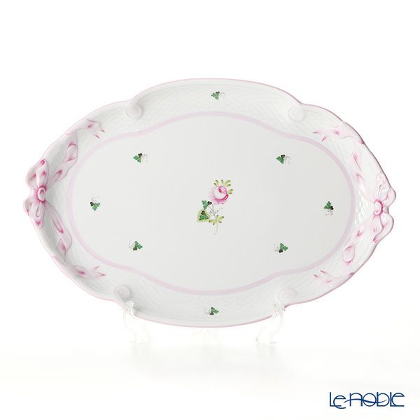 ヘレンド ウィーンのバラ ピンク 00400-0-00 パーティートレイ 38cm