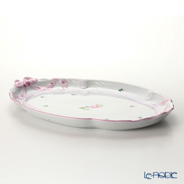 ヘレンド ウィーンのバラ ピンク 00400-0-00 パーティートレイ 38cm