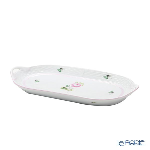 ヘレンド ウィーンのバラピンク VRH-X4 00437-0-00 サービストレイ 23cm