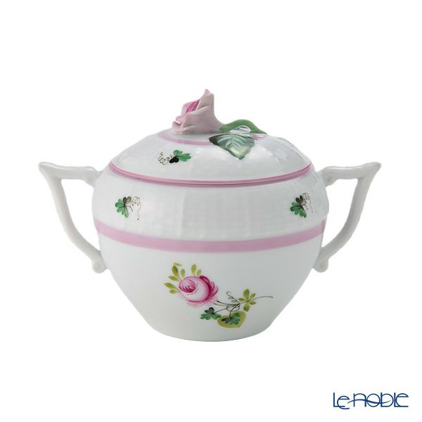 ヘレンド ウィーンのバラ ピンク 00472-0-09 シュガーポット ローズ 200ml