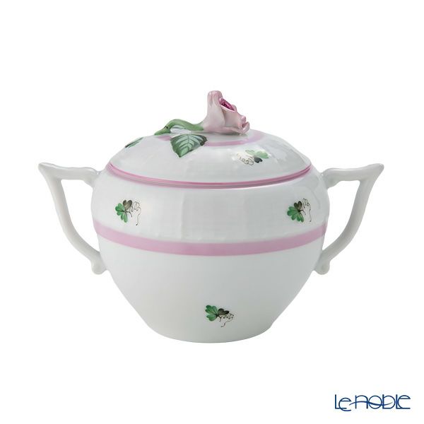 ヘレンド ウィーンのバラ ピンク 00472-0-09 シュガーポット ローズ 200ml