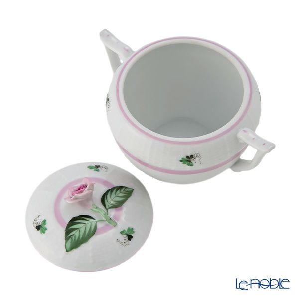 ヘレンド ウィーンのバラ ピンク 00472-0-09 シュガーポット ローズ 200ml