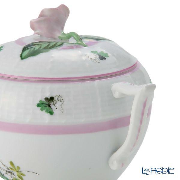 ヘレンド ウィーンのバラ ピンク 00472-0-09 シュガーポット ローズ 200ml