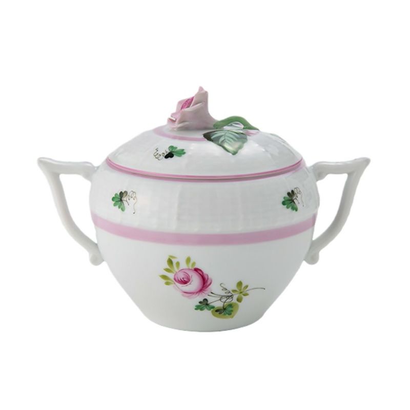 ヘレンド ウィーンのバラ ピンク 00472-0-09 シュガーポット ローズ 200ml