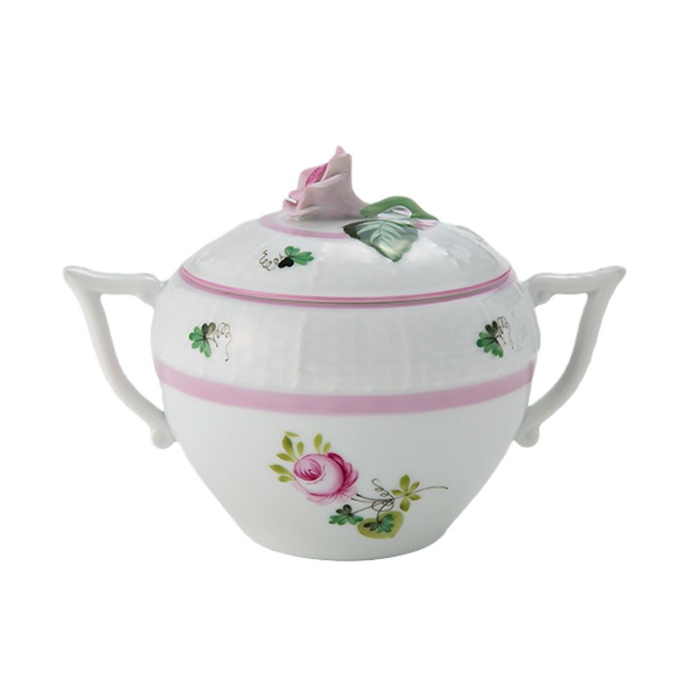 ヘレンド ウィーンのバラ ピンク 00472-0-09 シュガーポット ローズ 200ml